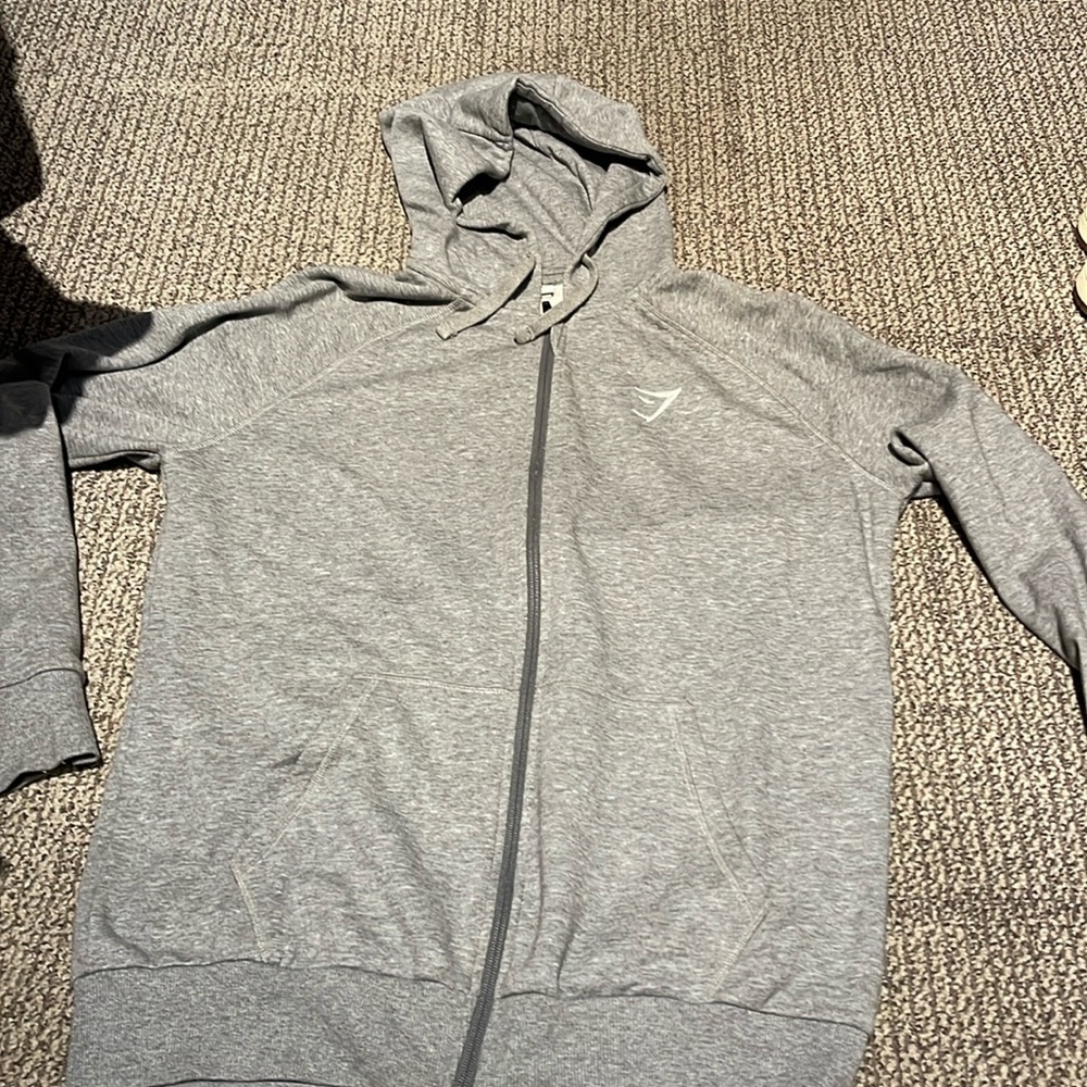 Grey Gymshark hoodie